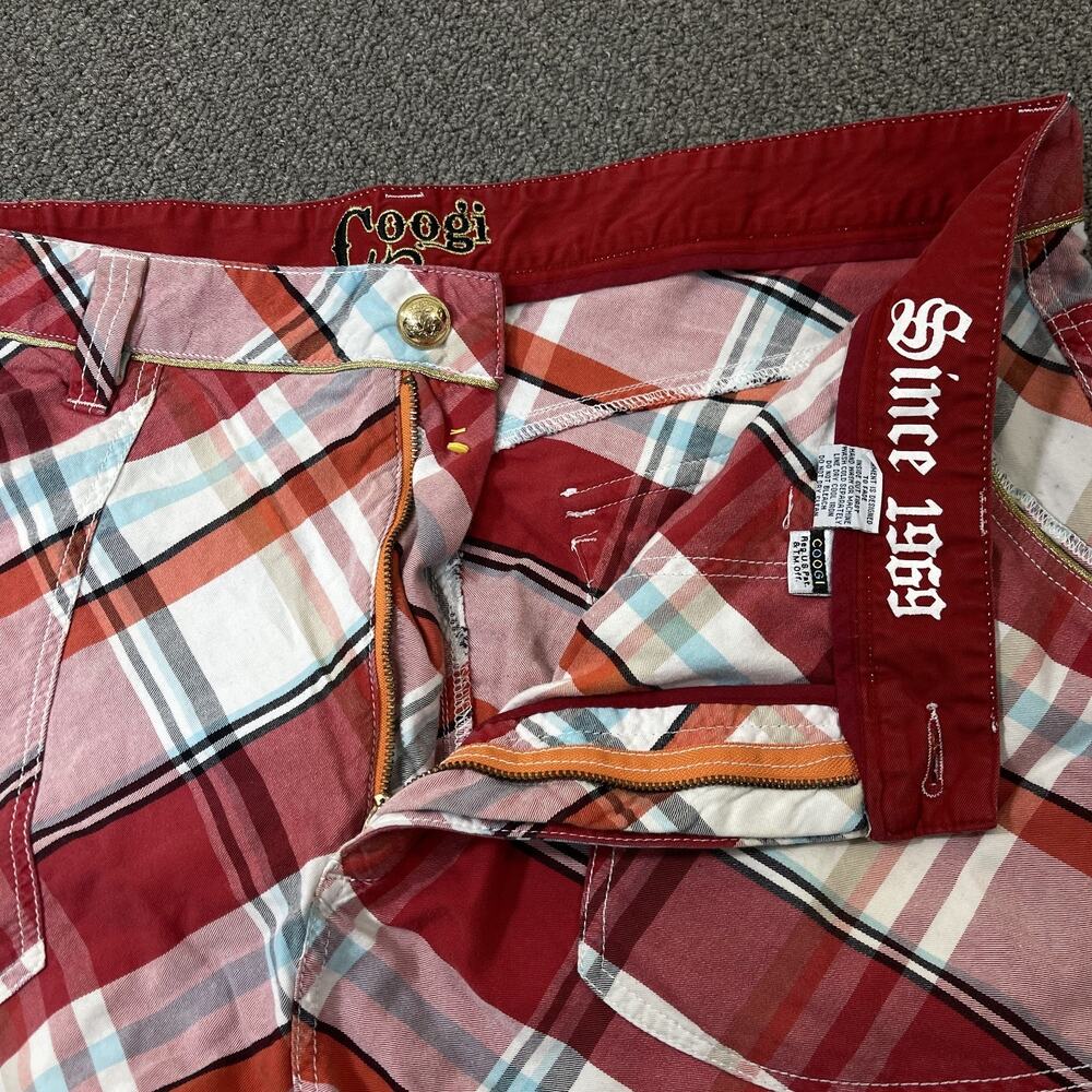 Coogi Cargo Shorts Red Mens Size 44 Baggy Y2K Vtg Australia Streetwear Pockets - Picture 5 of 15